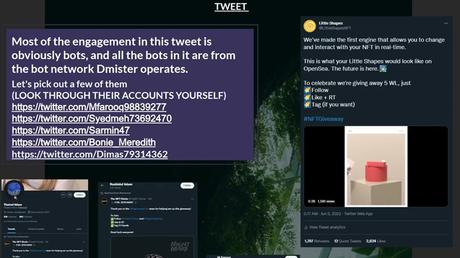 Founder Little Shapes was a social experiment to expose NFT botnets