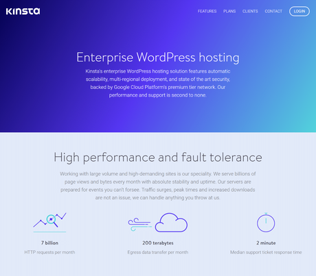 Kinsta Landing Page