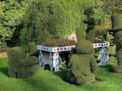 ALICE IN WONDERLAND TOPIARY at the Hampshire Gardens in England, Guest Post by Anita Withrington