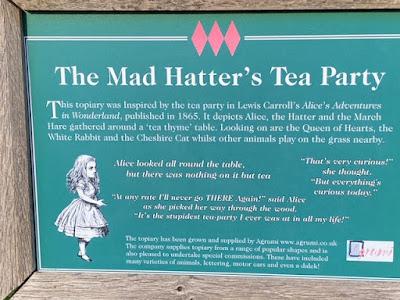 ALICE IN WONDERLAND TOPIARY at the Hampshire Gardens in England, Guest Post by Anita Withrington