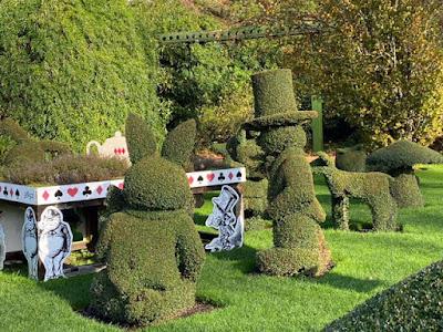 ALICE IN WONDERLAND TOPIARY at the Hampshire Gardens in England, Guest Post by Anita Withrington