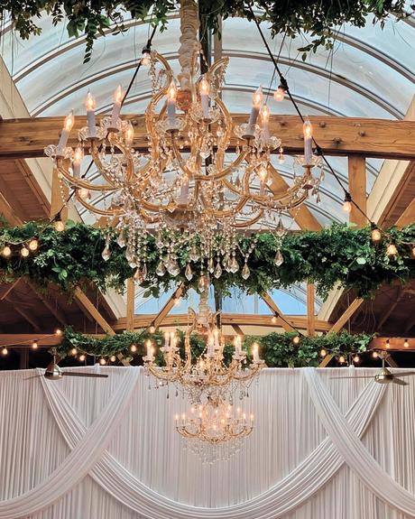best illinois wedding venues lights greenery