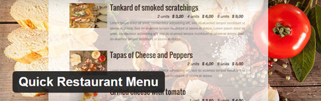 Quick Restaurant Menu