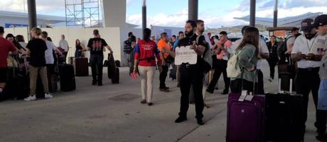 Outside Cancun Airport