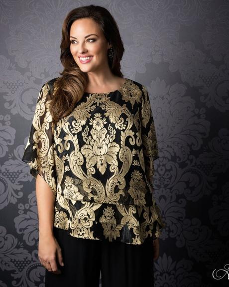 black and gold wedding guest attire plus size