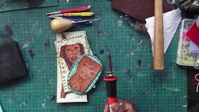 Material Mondays - Leather Faces, Creating in Leather