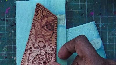 Material Mondays - Leather Faces, Creating in Leather