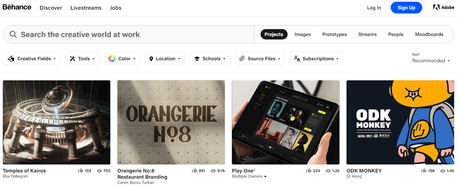 Behance Home Behance Home