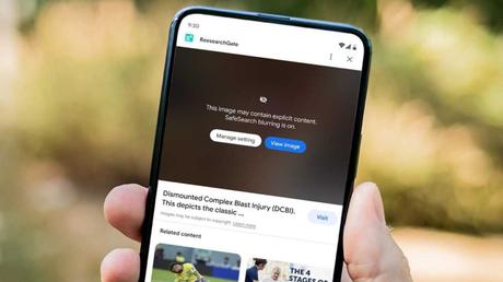 Google will blur explicit photos in search results