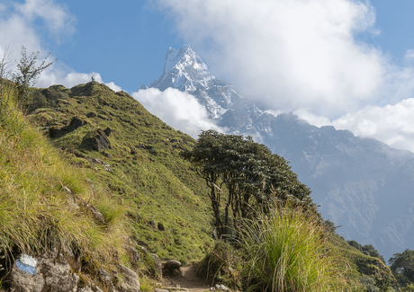 Fishtail Mountain trek route