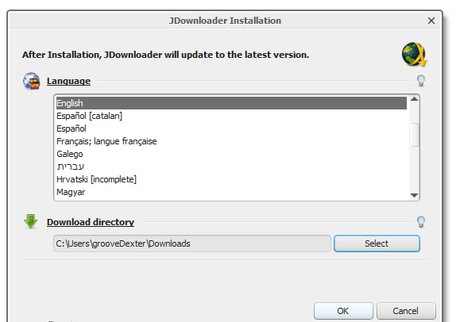 JDownloader supports a wide range of languages