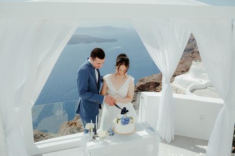 Santorini wedding with Marryme in Greece
