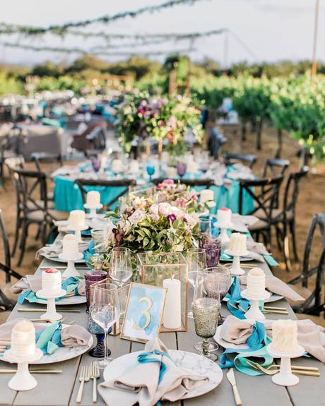 tiffany blue wedding decorations table