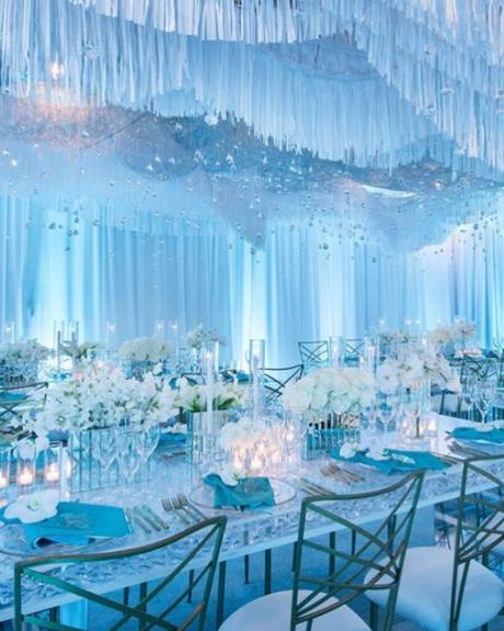 tiffany blue wedding decorations reception