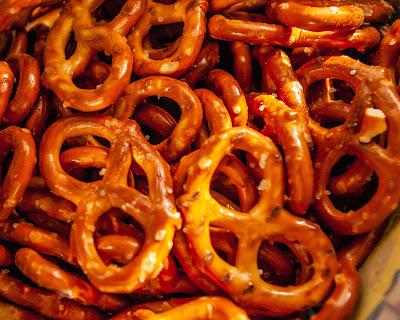 Here's your fluid mind for you, lingonberries and pretzels!