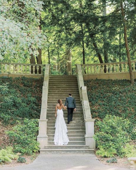 wedding venues in georgia couple outdoor stairs