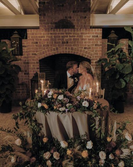 wedding venues in georgia bride groom fireplace