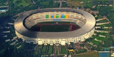 Salt Lake Stadium in West Bengal, India