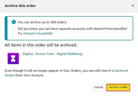 How to Hide Amazon Purchases from an amazon account