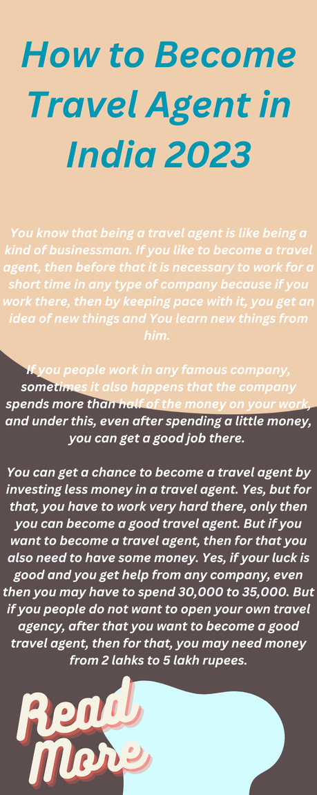 How to Become Travel Agent in India 2023 How to Become Travel Agent in India 2023