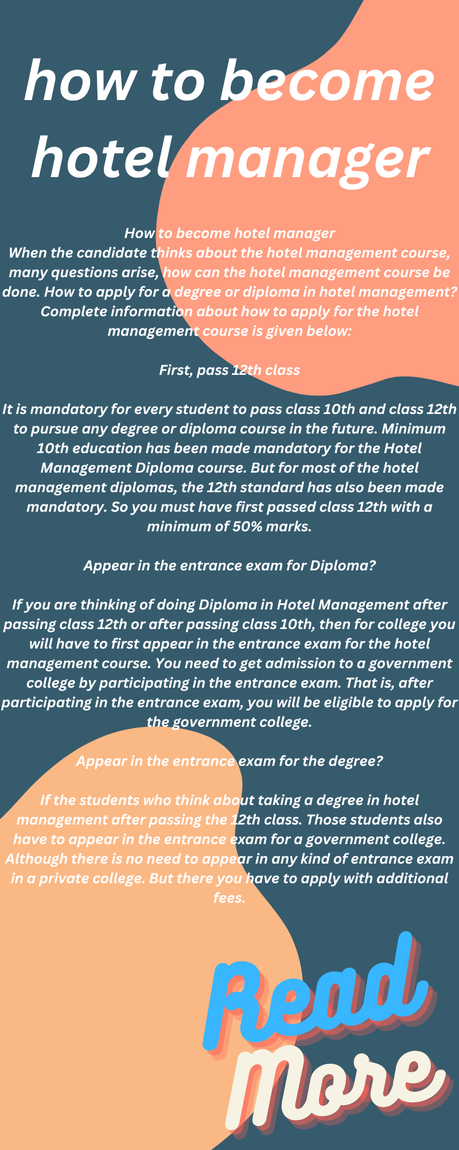 how to become hotel manager how to become hotel manager