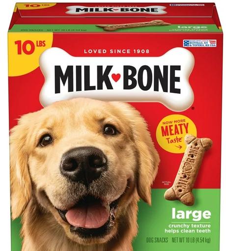 Image: Milk-Bone Original Dog Biscuits, Large Crunchy Dog Treats, 10 lbs