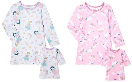 Image: PJ and Me Toddler Doll and Me Pajama Nightgown
