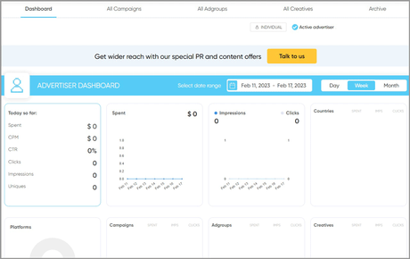 Bitmedia User Interface