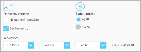Bitmedia frequency capping