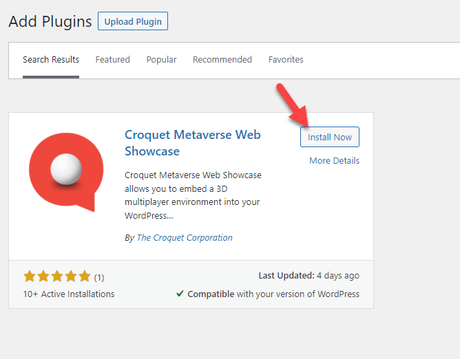 install croquet plugin