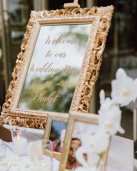 mirror wedding signs