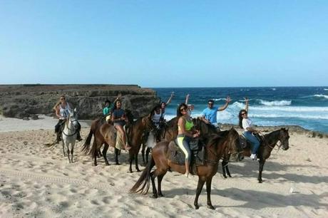 Natural Pool Horseback Riding Tour in Aruba