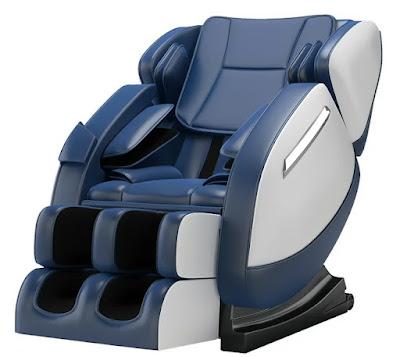 Image: Real Relax Massage Chair, Full Body Recliner with Zero Gravity Chair, Air Pressure, Bluetooth, Heat and Foot Roller Included