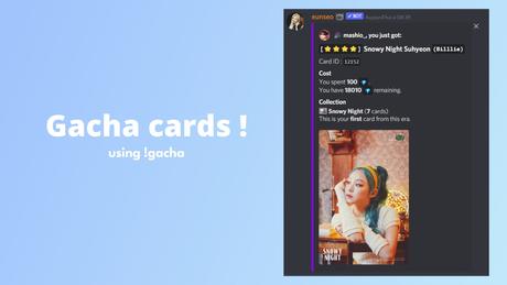 Eunseo Bot Commands For Discord Eunseo bot Gacha cards