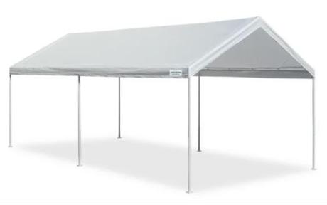 Image: Caravan Canopy Domain Basic 10'x20' Metal and Polyester Carport Shelter