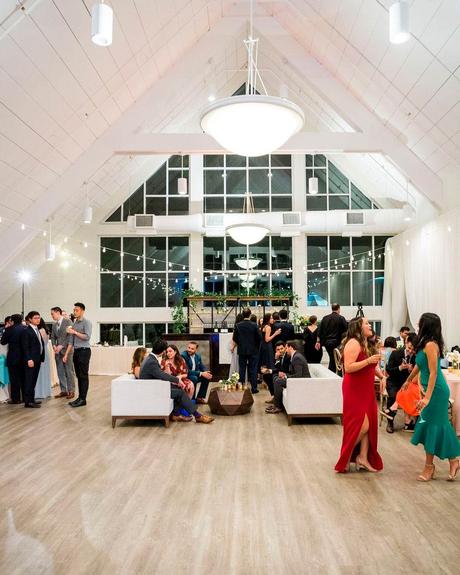 atlanta wedding venues indoor hall lights