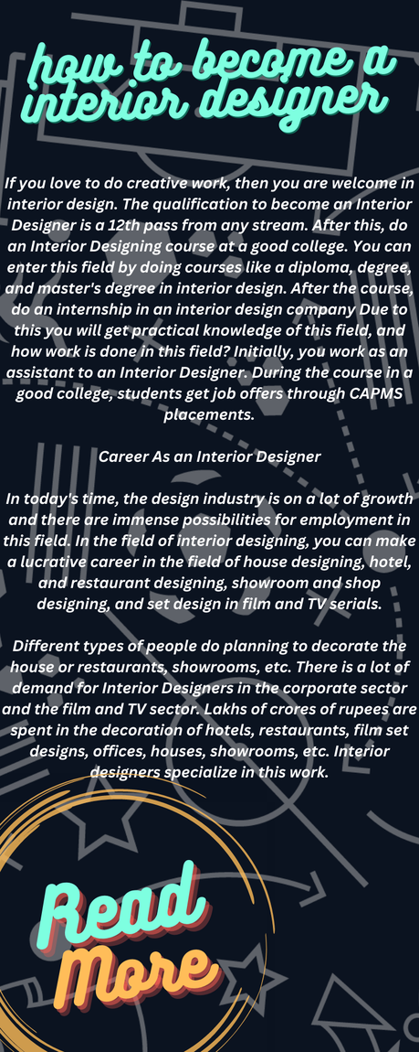 how to become an interior designer after 12th