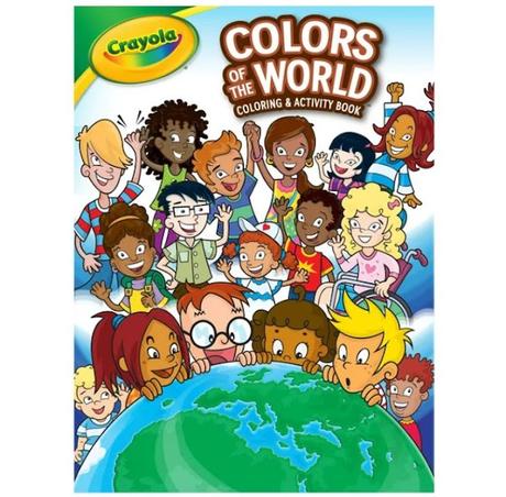 Image: Crayola Colors of the World Coloring Book, Beginner Child, 96 Pages