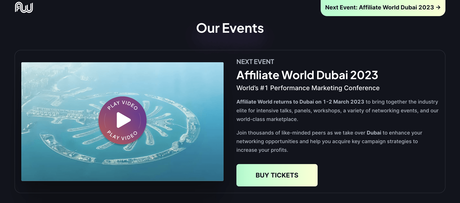 Affiliate World Dubai 2023: A Must Attend Event For All Marketers!