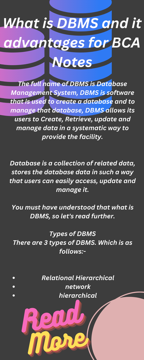 dbms notes for bca