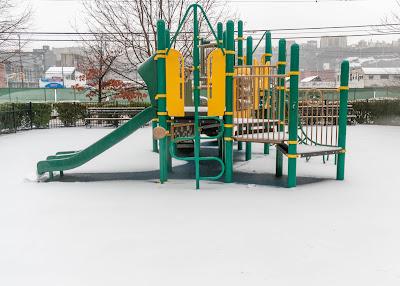 It snowed the other day