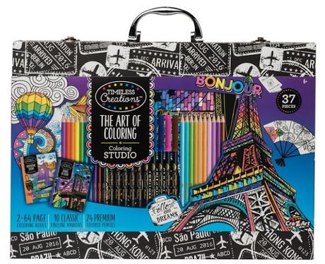 Image: Cra-Z-Art Timeless Creations Multicolor Adult Coloring Drawing Set