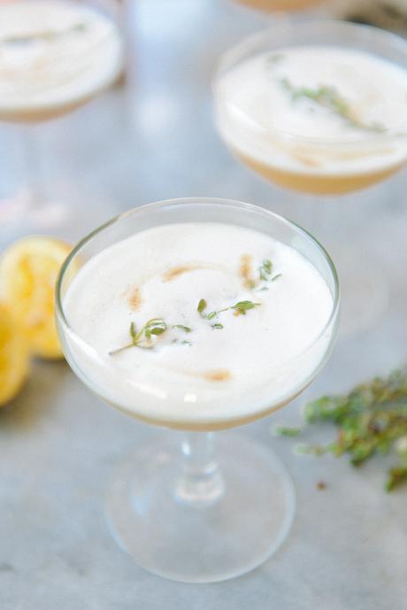 A Honey & Thyme Whiskey Sour Recipe