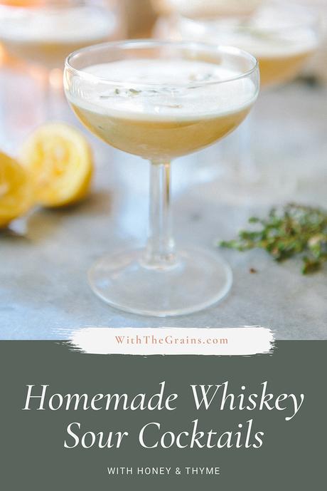 A Honey & Thyme Whiskey Sour Recipe