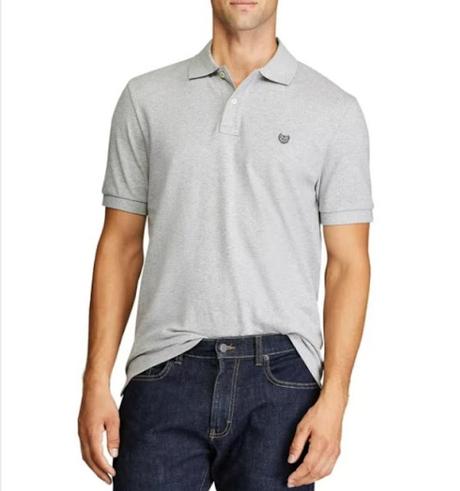 Image: Chaps Men’s Classic Fit Short Sleeve Cotton Everyday Solid Pique Polo Shirt