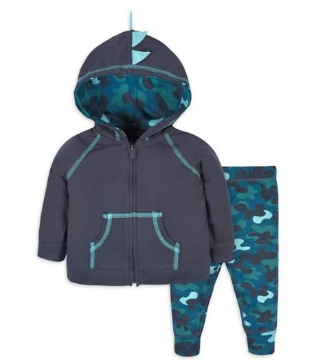 Image: Gerber Zip-Up Hoodie Sweater and Joggers Outfit Set