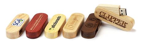 Wooden Swivel USB Flash Drive China Factory