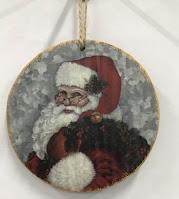 Image: Holiday Time Santa Claus Christmas Ornament