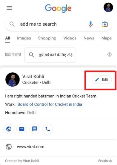 Add Me To Search: How To Add Yourself To Google People Card?