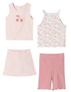 Image: Modern Moments by Gerber Baby/Toddler Tanks, Skort and Shorts Outfit Set